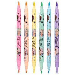 Fixy oboustranné Top Model pastelové, Malia a Christy