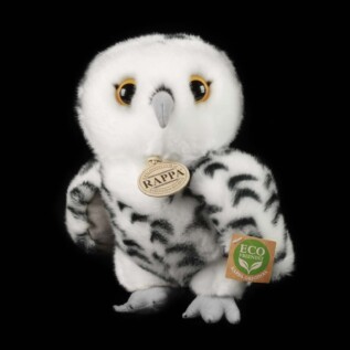 Plyšová sova sněžná 25 cm ECO-FRIENDLY