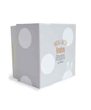 Doudou Dárková sada - Plyšový králíček béžový 16 cm