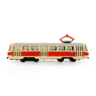 Kovová česká retro tramvaj 16 cm BRNO