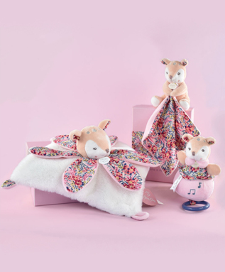 Doudou Dárková sada - Plyšová srnka hrající melodii 20 cm