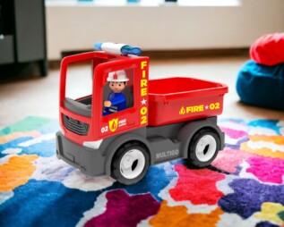 ECO MultiGO Fire - Valníček s hasičem - auto s Igráčkem