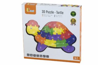 3D Puzzle - Želva s písmenky