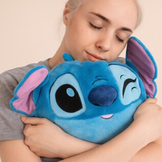 Cozy Noxxiez HW776 Stitch - hřejivý plyšový polštář 3 v 1