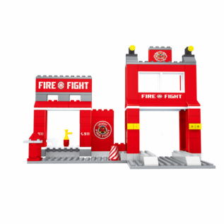 Kompatibilní stavebnice BLOXO hasiči stanice 260 ks