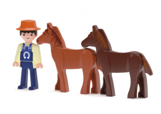 efko Igráček Trio Farma - Farmář a dva koně