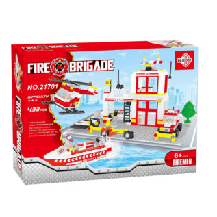 Kompatibilní stavebnice BLOXO hasiči stanice 368 ks
