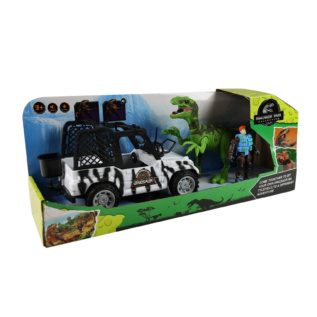 Auto jeep dino park s dinosaurem se zvukem a světlem