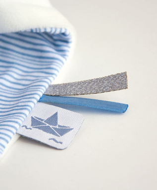 Doudou Dárková sada - králíček námořník s muchláčkem 10 cm