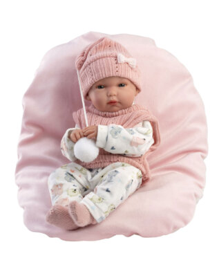 Llorens 63504 NEW BORN HOLČIČKA - realistická panenka s celovinylovým tělem - 35 cm