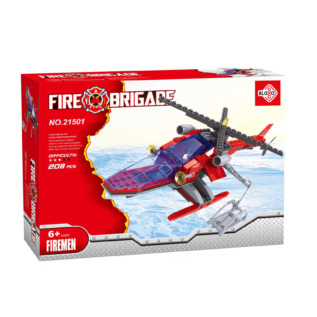 Kompatibilní stavebnice BLOXO hasiči helikoptéra 168 ks