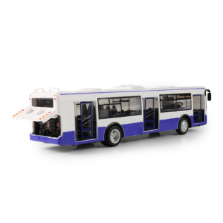 Autobus který hlásí zastávky česky 28 cm modrý