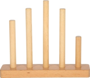 small foot Nasazování na tyč Domeček růžový