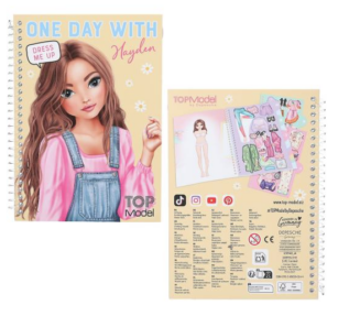 KREATIVNÍ BLOČEK SE SAMOLEPKAMI DENNÍCH OUTFITŮ TOP MODEL různé druhy