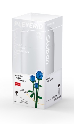 Sluban Flowers M38-B1101-11 Modrá růže ve váze