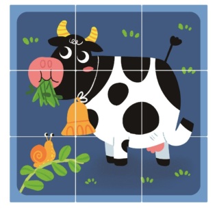 2Kids Toys Dřevěné kostky Farma