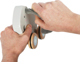 small foot Dřevěná tahací hračka Slon se šustivými oušky