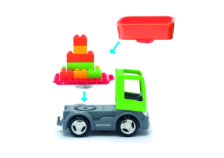 efko MultiGO 1+2 Auto se stavební deskou a valníkem