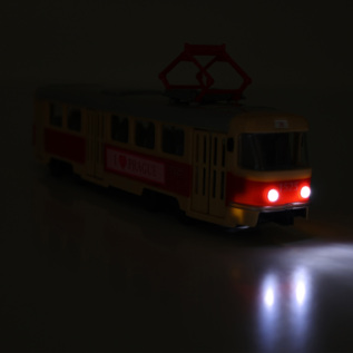 Tramvaj která hlásí zastávky česky 28 cm PRAGUE