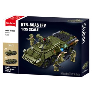 Sluban Model Bricks M38-B1251 Tank BTR-80AS IFV v měřítku 1:35