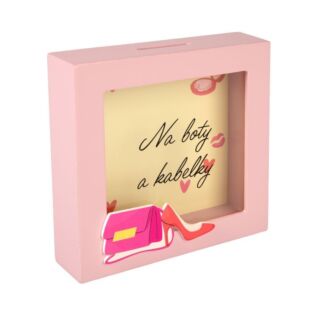 3D pokladnička v rámečku - Boty a kabelky