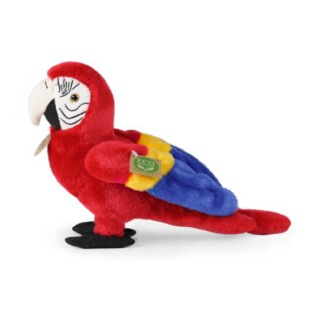 Plyšový papoušek červený Ara Arakanga 24 cm ECO-FRIENDLY