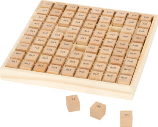 small foot Školní pomůcky malá násobilka kostičky