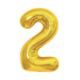 Balónek fóliový 85 cm zlatý číslo 2