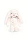 Doudou Plyšový králíček s šátkem bílý 35 cm
