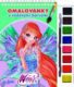 Winx club omalovánka s vodovými barvami a štětcem