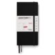 Weekly Planner Notebook 2026 Wallet (B6+ x A6) Black - tečkovaný