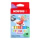 Kores KRAYONES - voskové pastelky trojhranné JUMBO 12 barev