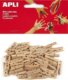 APLI dřevěné kolíčky 25 x 3 mm - přírodní 45 ks