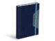 Diář 2026 D801 PU blue/dark blue s gumkou