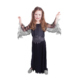 Dětský kostým černá čarodějnice (M)