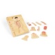 Bigjigs Toys Dřevěné puzzle Anatomie chlapec