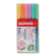 Kores Pastel Style Sada popisovačů se štětcovým hrotem 6 ks