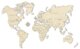 Wooden City Mapa světa dřevěná velikost M (57x38cm)