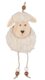 Ovečka dřevěná na zavěšení 7 x 12 cm