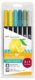 Tombow ABT Dual Pen Brush sada oboustranných štětcových fixů - Lemon Squeezy 6 ks