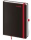 Diář 2026 týdenní B6 Black Red s poutkem