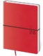 Týdenní diář 2026 B6 Flexio červený s gumičkou