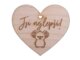 Dřevěné srdíčko Jsi nejlepší!