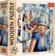 Dřevěné puzzle Art: Catherine Abel - Léto ve městě 200 dílků