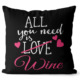 Polštář Wine love