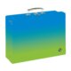 Kufřík lamino hranatý A4 Oxy Ombre - blue-green