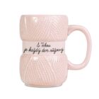 Pletený hrnek - S Tebou