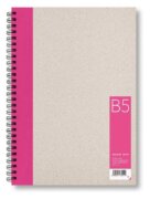 Zápisník B5 čistý, růžový, 50 listů