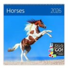 Kalendář nástěnný plánovací 2026 - Horses
