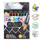 Carioca voskovky trojhranné Metallic - 8 ks